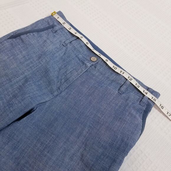 Talbots Blue Denim Mid rise Cropped Pants - Picture 6 of 12